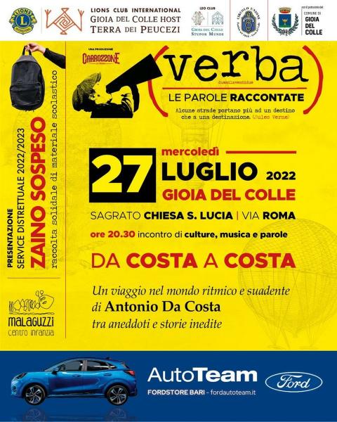 TALK SHOW "DA COSTA A COSTA" con Antonio Da Costa