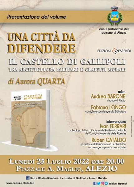 Presentazione della Monografia Dell’archeologa Aurora Quarta