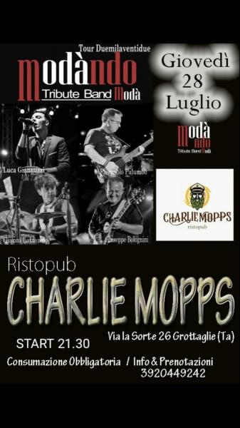 Tour Duemila Ventidue " Modàndo " Tribute Band Modà
