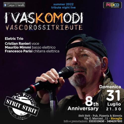 I Vaskomodi Vasco Rossi Tribute Band live eletric trio a Bisceglie