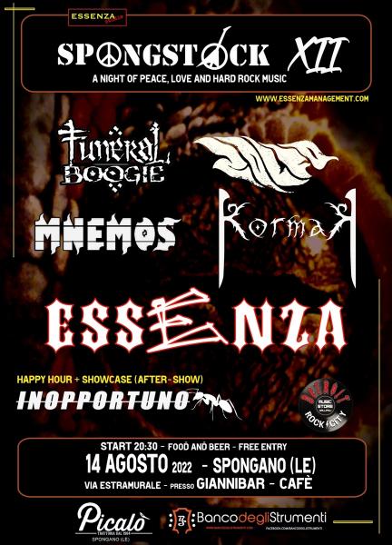 Spongstock XII - a night of love, peace and hard rock music