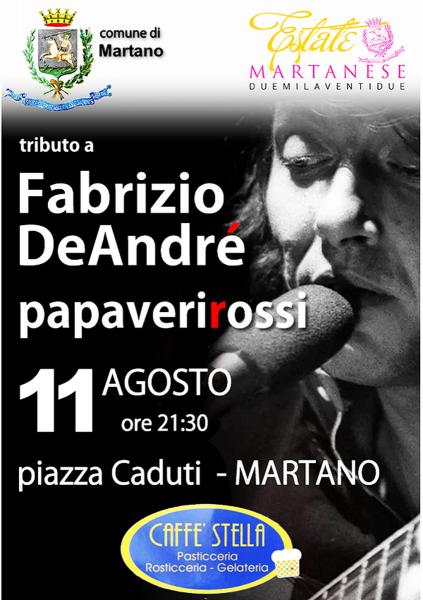 PAPAVERI ROSSI - Tributo a Fabrizio De André