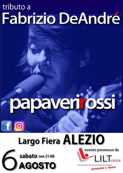 PAPAVERI ROSSI - Tributo a Fabrizio De André