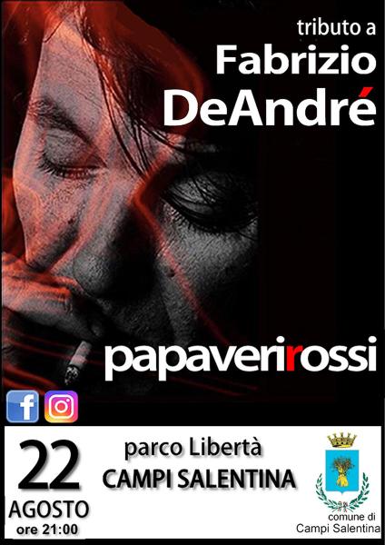 PAPAVERI ROSSI - Tributo a Fabrizio De André