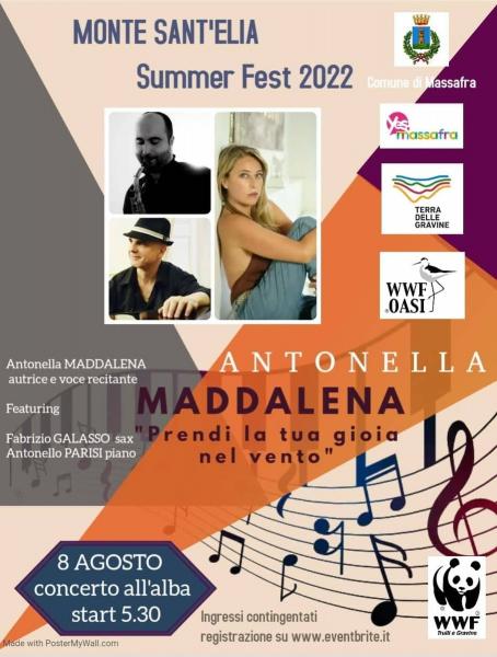 Summer Fest a Monte Sant'Elia - Antonella Maddalena "Prendi la tua gioia nel vento"