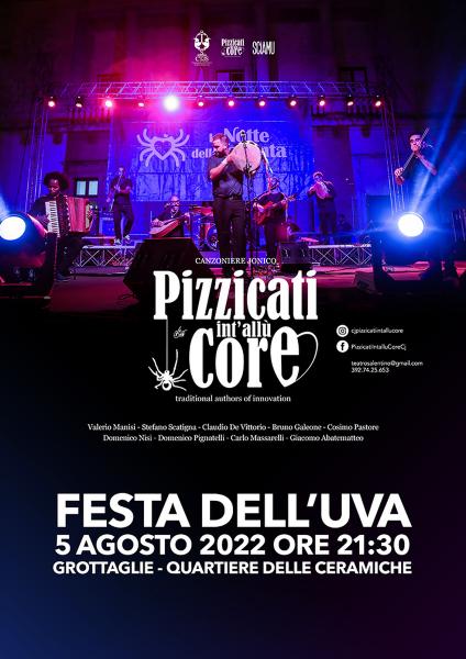 Canzoniere Jonico Pizzicati int’allu Core in concerto alla Feste dell'Uva