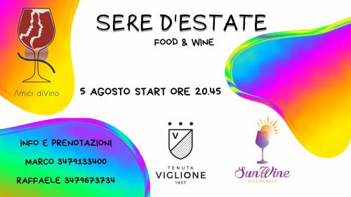 Sere d'estate - food & wine