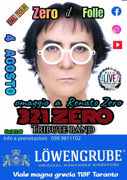 321 zero tribute band renato al lowengrube di Taranto