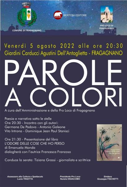 Parole a colori...con gli autori della casa editrice umbra Bertoni