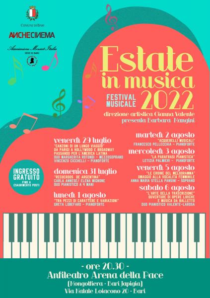 “La Parafrasi Pianistica” per Estate in Musica