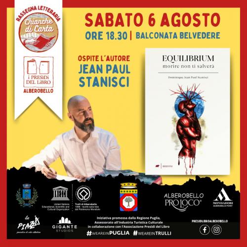 Jean Paul Stanisci presenta 'Equilibrium - Morire non ti salverà'