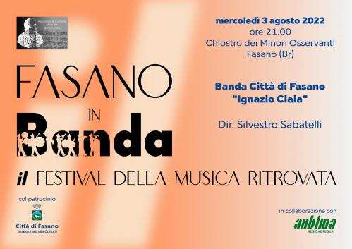 Festival "Fasano in Banda" 2022 - Concerto "Excursus"