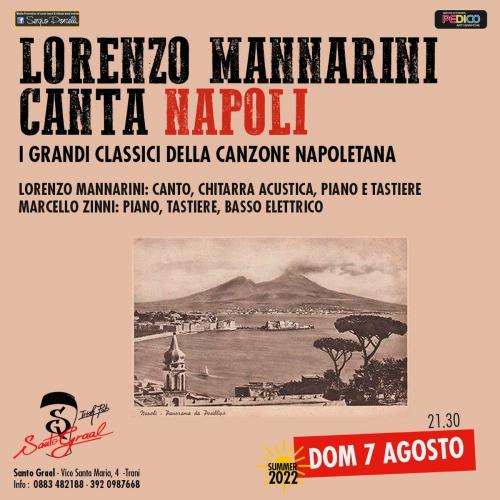 LORENZO MANNARINI CANTA NAPOLI Con MARCELLO ZINNI "I grandi classici della canzone napoletana” Trani