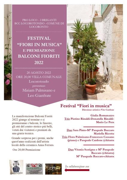 Premiazione Balconi Fioriti 2022