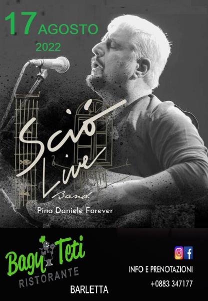 Sciò Live Band Pino Daniele Forever in concerto