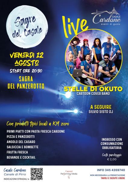 SAGRA DEL PANZEROTTO  | Live "STELLE DI OKUTO" Cartoon cover band