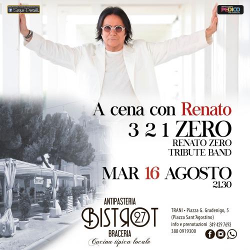 321 Zero Tribute Band live a Trani