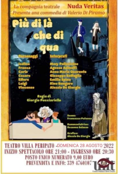 "Più di là che di qua" commedia comica Rassegna Estiva Villa Peripato