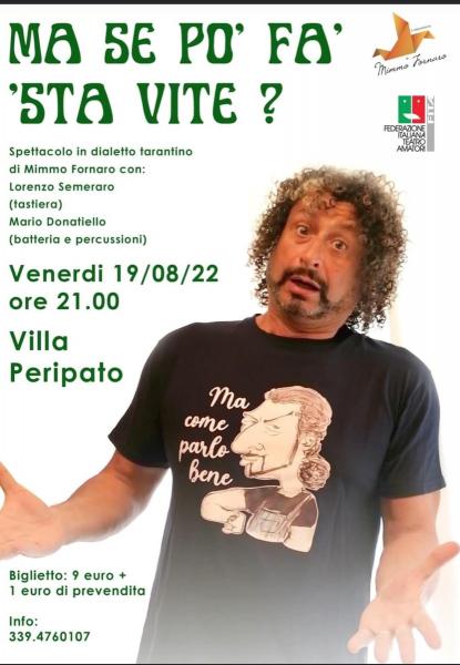 "Ma se po' ffà sta vite"? Teatro Villa Peripato