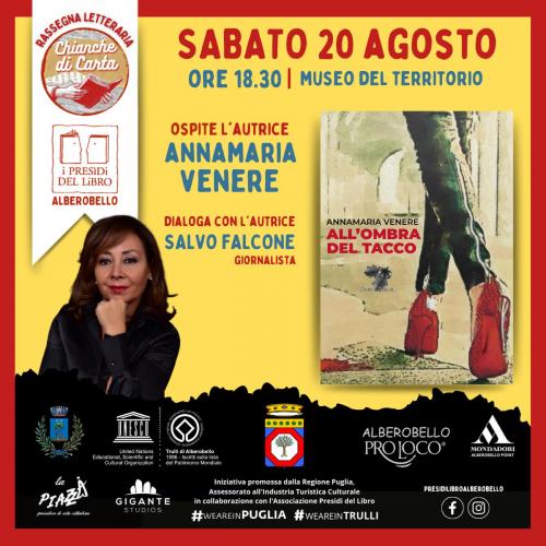 Presentazione 𝗔𝗟𝗟'𝗢𝗠𝗕𝗥𝗔 𝗗𝗘𝗟 𝗧𝗔𝗖𝗖𝗢 di Annamaria Venere