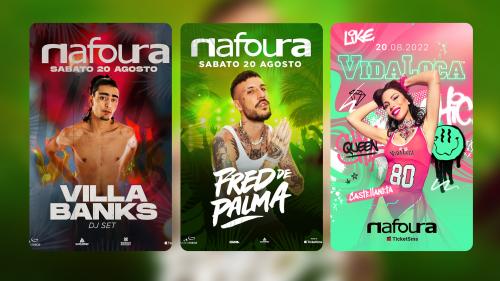 Concerto di Fred de Palma, Dj set VILLABANKS & Animazione by VIDA LOCA