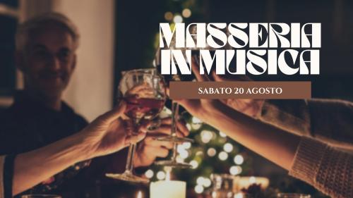 Masseria in musica: Cena in giardino con sottofondo Jazz