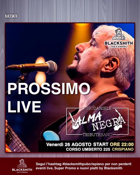 ALMANEGRA Pino Daniele Tribute Band al BLAKSMITH PUB