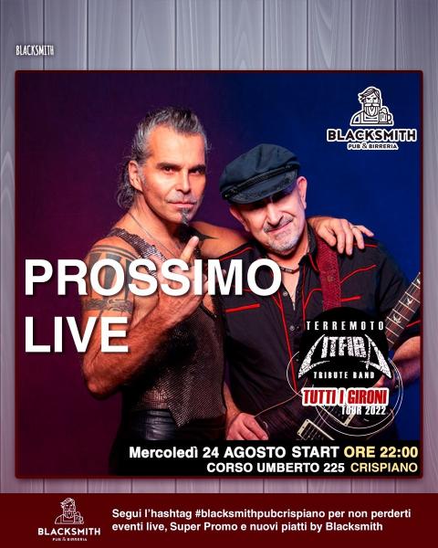 TERREMOTO Litfiba Tribute Band al BLAKSMITH PUB
