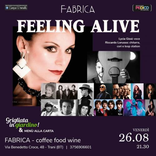 FEELING ALIVE - Lycia Gissi live a Fabrica Trani