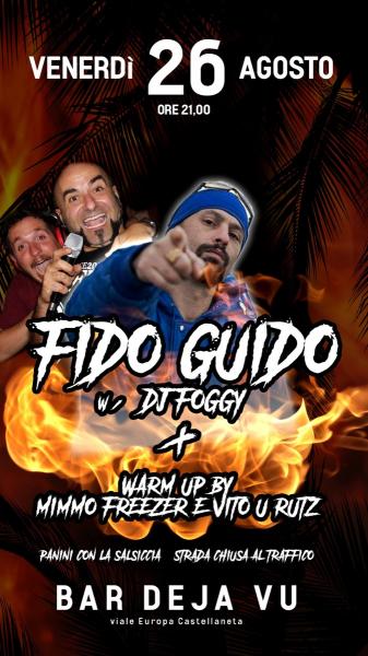 Fido Guido, Dj Foggy, Mimmo Freezer e Vito U'Ruts alla festa di fine estate del Dejavu