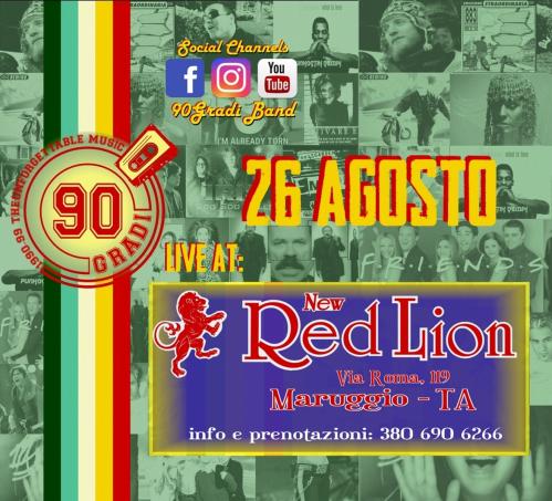 90Gradi live at New RED LION