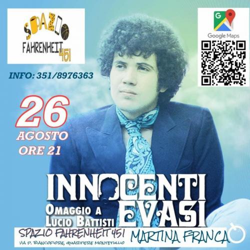 Innocenti Evasi omaggio a Lucio Battisti