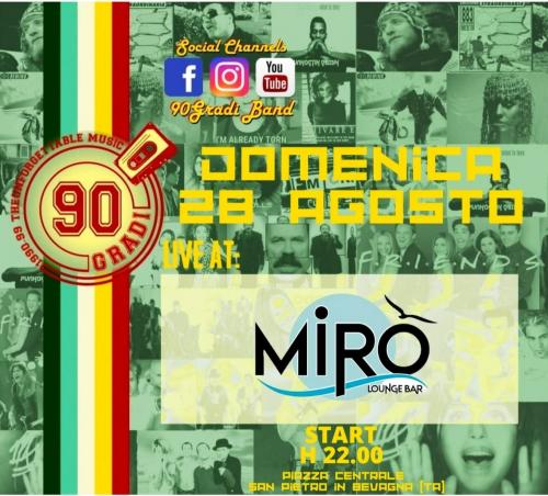 90Gradi live at MIRO' Lounge bar