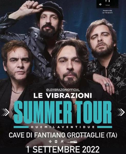 Le Vibrazioni summer tour 2022