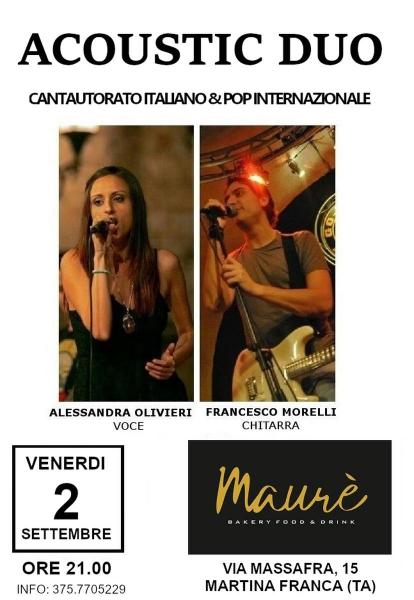Acoustic Duo dal vivo al MAURE'