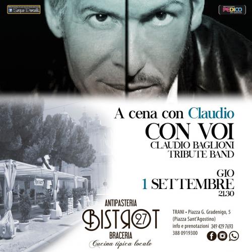 Con Voi - tributo a Claudio Baglioni a Trani