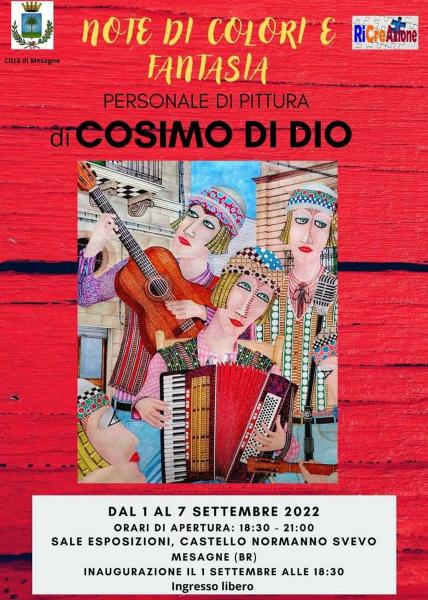 Inaugurazione della mostra "Note di colori e fantasia" di Cosimo Di Dio