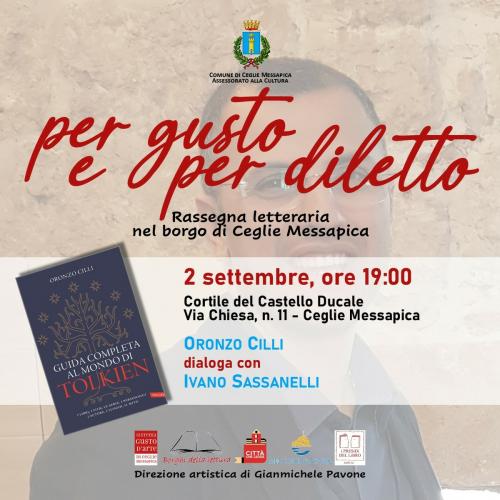 Rassegna letteraria "Per gusto e per diletto": Oronzo Cilli