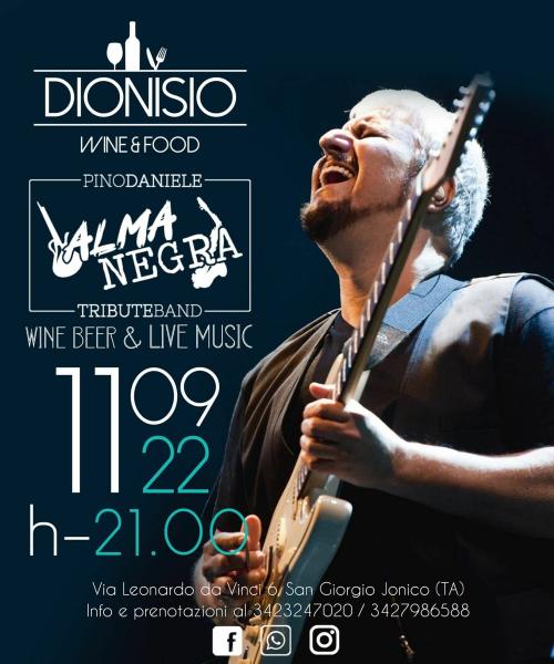 ALMANEGRA Pino Daniele Tribute Band al Wine Bar DIONISIO