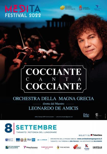 COCCIANTE CANTA COCCIANTE - Cocciante & l'Orchestra della Magna Grecia - MediTa Festival 2022