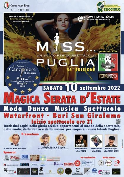 MISS... UN VOLTO PER LO SPETTACOLO PUGLIA 2022