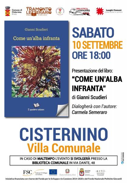 Presentazione libro "COME UN'ALBA INFRANTA" di Gianni Scudieri