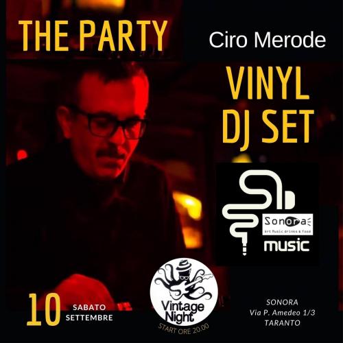 Vintage Night / Ciro Merode Vinyl Dj Set