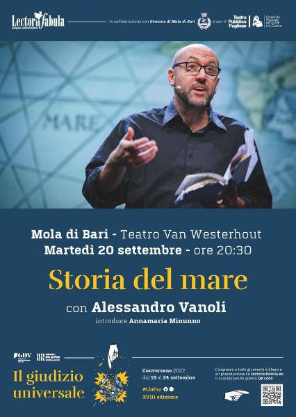 “Storia del mare” per il Festival Lectorinfabula in teatro