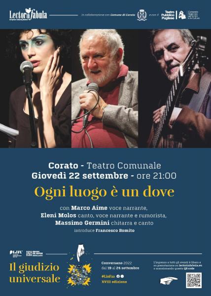 “Ogni luogo è un dove” per il Festival Lectorinfabula in teatro
