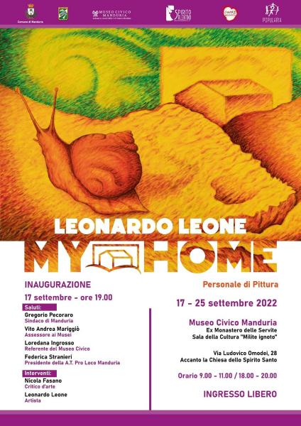 Al Museo Civico di Manduria “MY HOME”, la mostra personale di pittura di Leonardo Leone, da sabato 17 settembre.