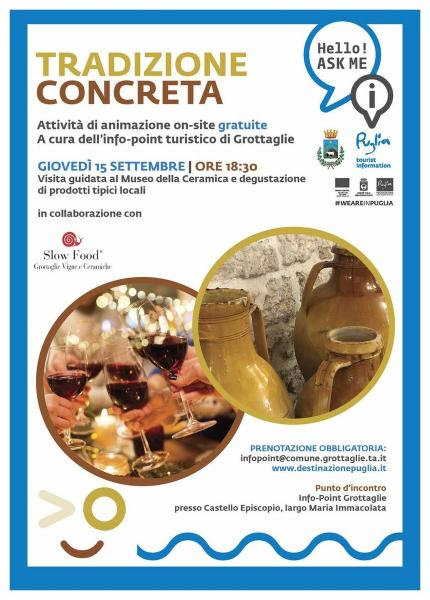 Tradizione concreta - visita guidata al Museo della Ceramica di Grottaglie e degustazione prodotti locali