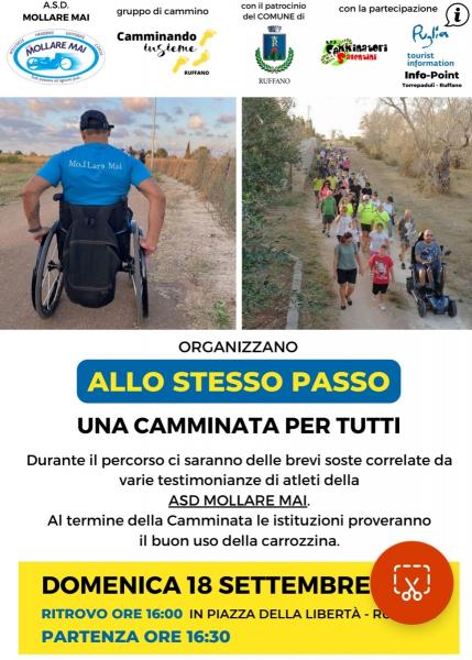 Allo stesso passo, Una Camminata per tutti fra le piazze del Salento per l'accessibilità