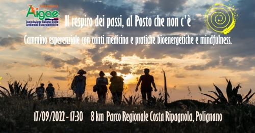 Il respiro dei passi: cammino con canti medicina, pratiche bioenergetiche e mindfulness.