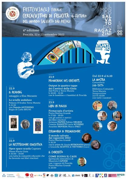 “Il mondo salvato dai ragazzini” per Procida Capitale Italiana della Cultura. Quarta edizione sul tema “Cerca(u)tori di felicità. Il futuro del mondo salvato dai piccoli”